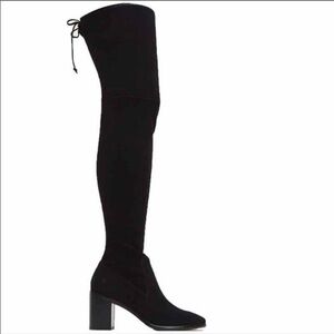 FRYE Julia stretch suede Black Over-the-Knee Women's Boots